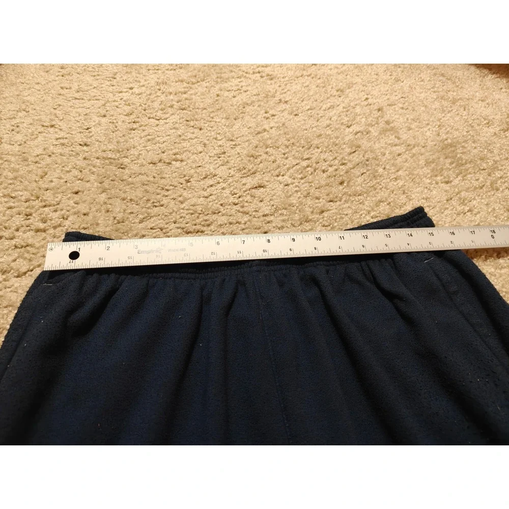 Reebok Mens Large Navy Blue Fleece Athletic Pants Straight Leg 3RBMP969